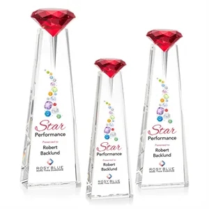 Alicia Gemstone VividPrint™ Award - Optical/Ruby | https://www.bestnamebadges.com