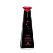 Alicia Gemstone Award - Black/Ruby | https://www.bestnamebadges.com