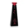 Alicia Gemstone Award - Black/Ruby | https://www.bestnamebadges.com
