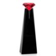 Alicia Gemstone Award - Black/Ruby | https://www.bestnamebadges.com
