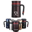 Stainless Temperature Display Healthy Smart Mug with Lid | https://www.bestnamebadges.com