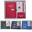 4 in 1 Notebook with Pen Card Holder Wallet Keychain Set | https://www.bestnamebadges.com