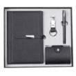 4 in 1 Notebook with Pen Card Holder Wallet Keychain Set | https://www.bestnamebadges.com