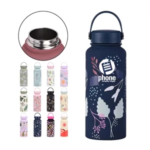 Full color custom 1 liter stainless steel water bottle