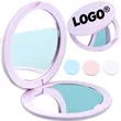 Portable Travel Handheld Makeup Round Mirror | https://www.bestnamebadges.com