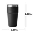 YETI Rambler 20 oz Stackable Cup | https://www.bestnamebadges.com