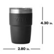 YETI Rambler 8 oz Stackable Cup with DuraSip Ceramic Lining | https://www.bestnamebadges.com
