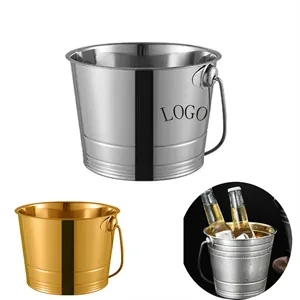 Thickened Stainless Steel Ice Bucket