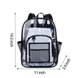 Clear PVC Security Transparent School Backpack | https://www.bestnamebadges.com