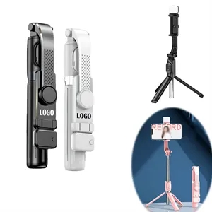 Custom 3 in 1 Extendable Portable Selfie Stick Phone Tripod