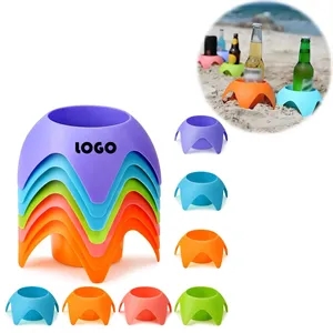 Custom Stackable Gear Cup Holder Beach Sand Coasters