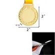 Custom Gold Award Medals | https://www.bestnamebadges.com