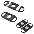 Custom Black Cigar Cutter Double Blade Guillotine | https://www.bestnamebadges.com