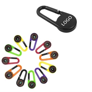 Custom Plastic Carabiner with Compass