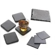 4" x 4" Natural Insulated Slate Coasters | https://www.bestnamebadges.com