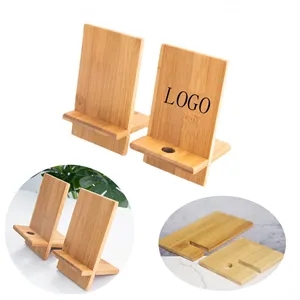 Simple Bamboo Portable Phone Stand