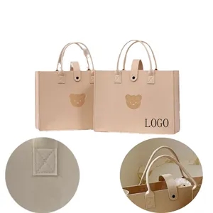 Cute Commuter Felt Tote Bag