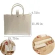 Cute Commuter Felt Tote Bag | https://www.bestnamebadges.com