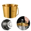 Thickened Stainless Steel Ice Bucket | https://www.bestnamebadges.com
