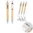 Environmentally Friendly Bamboo Retro Ballpoint Pen | https://www.bestnamebadges.com