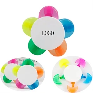 Flower Shape Lucky Color Marker Highlighter