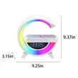 Speaker Clock Atmosphere Light Wireless Charging | https://www.bestnamebadges.com