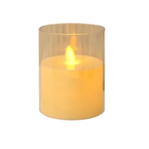 Battery Operated Hurricane LED Candle with Flickering Flame
