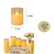 Battery Operated Hurricane LED Candle with Flickering Flame | https://www.bestnamebadges.com