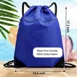 600D Polyester Drawstring Backpack | https://www.bestnamebadges.com