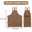 Durable Canvas Apron With Deep Pockets | https://www.bestnamebadges.com