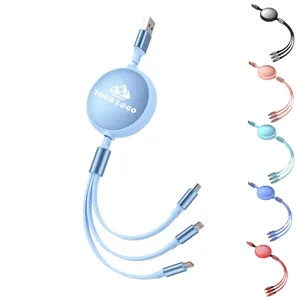 Three-In-One Data Cable Retractable