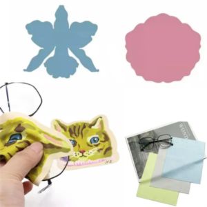 Custom Shape Microfiber Glasses Cleaning Cloth