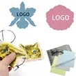 Custom Shape Microfiber Glasses Cleaning Cloth | https://www.bestnamebadges.com