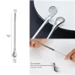 Custom Stainless Steel Straw Strainer Spoon | https://www.bestnamebadges.com