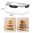 Custom 81oz Plastic Storage Boxes With Cover | https://www.bestnamebadges.com
