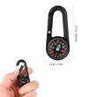Custom Plastic Carabiner with Compass | https://www.bestnamebadges.com