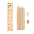 12 Colored Pencil Set With Lead Sharpener And Wooden Ruler | https://www.bestnamebadges.com