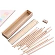 12 Colored Pencil Set With Lead Sharpener And Wooden Ruler | https://www.bestnamebadges.com
