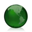 Globe Paperweight - Green | https://www.bestnamebadges.com