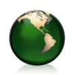 Globe Paperweight - Green | https://www.bestnamebadges.com