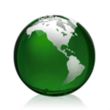 Globe Paperweight - Green | https://www.bestnamebadges.com