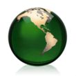 Globe Paperweight - Green | https://www.bestnamebadges.com