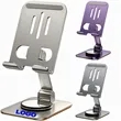 Metal Swivel Adjustable Height Desktop Phone Tablet Stand | https://www.bestnamebadges.com