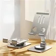 Metal Swivel Adjustable Height Desktop Phone Tablet Stand | https://www.bestnamebadges.com