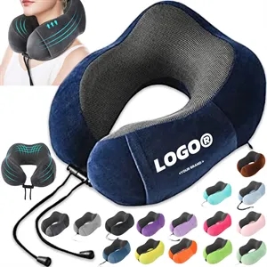 Portable Side Storage Memory Foam U Shape Travel Pillow