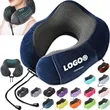 Portable Side Storage Memory Foam U Shape Travel Pillow | https://www.bestnamebadges.com