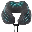 Portable Side Storage Memory Foam U Shape Travel Pillow | https://www.bestnamebadges.com