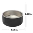 Polar Camel Pet Bowl 32oz | https://www.bestnamebadges.com
