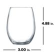 Polar Camel 15oz Stemless Glass | https://www.bestnamebadges.com