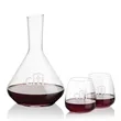 Terrassa Carafe & Hogarth Stemless Wine | https://www.bestnamebadges.com